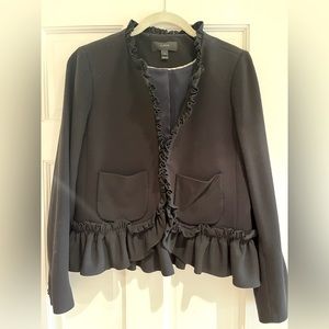 J.Crew wool ruffled short blazer size 6 excellent condition.